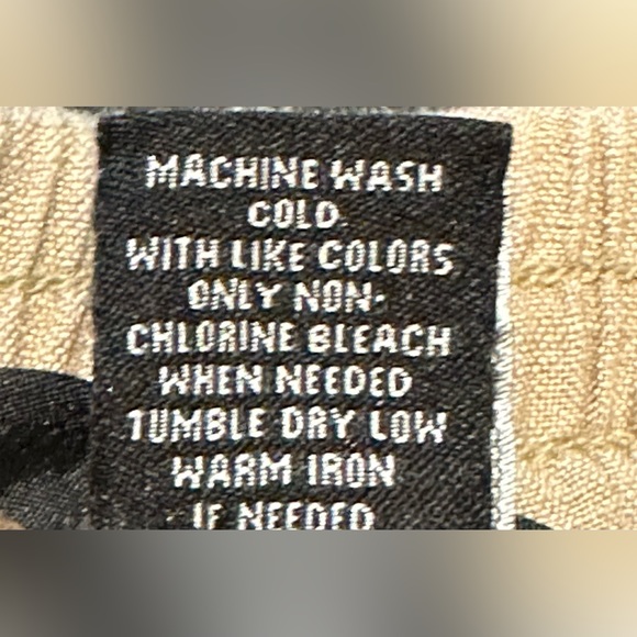 EUC Lane Bryant tan linen cuffed shorts 14/16 - Picture 5 of 5